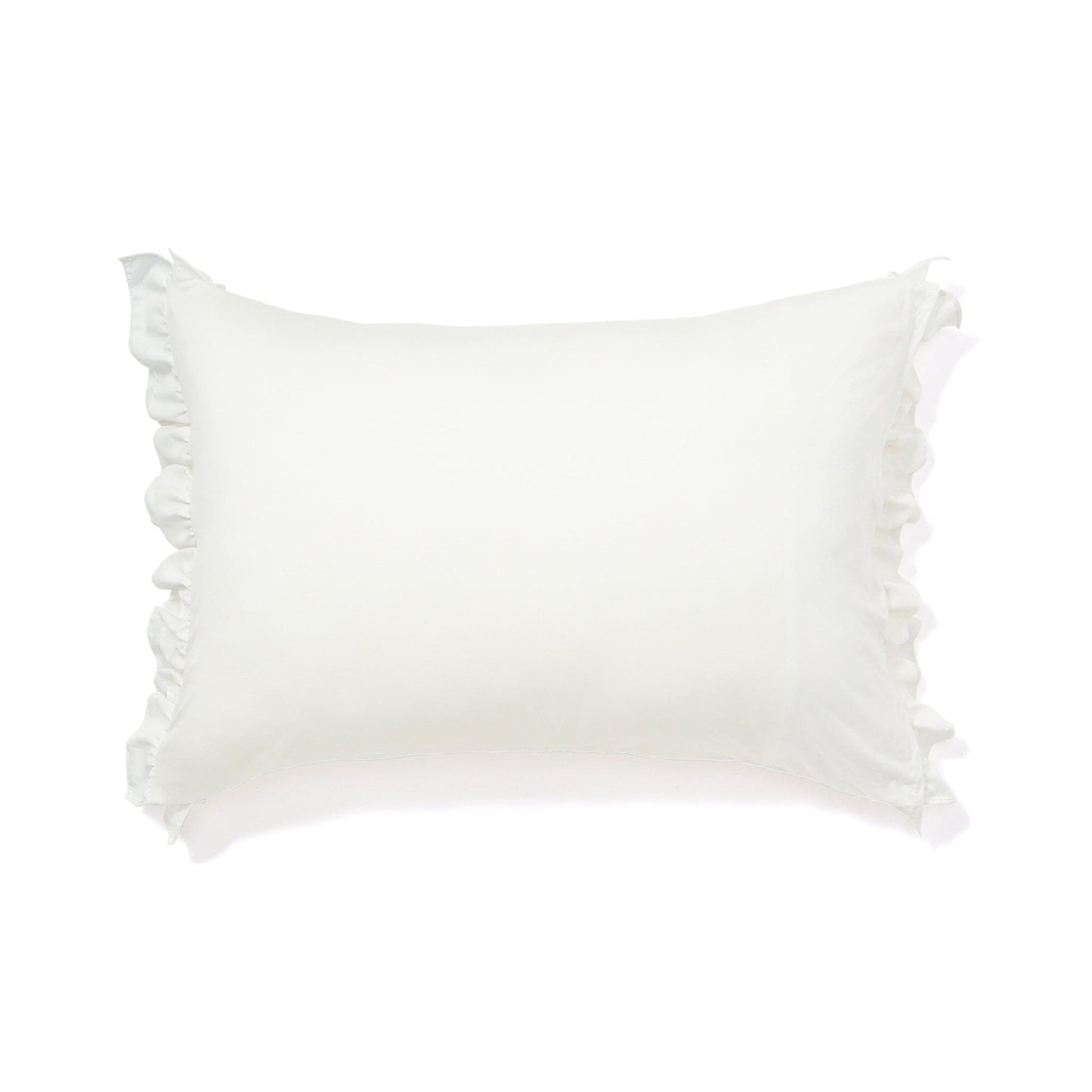 Fuwaro Cooling Pillow Cover Ruffle 700 X 500 White