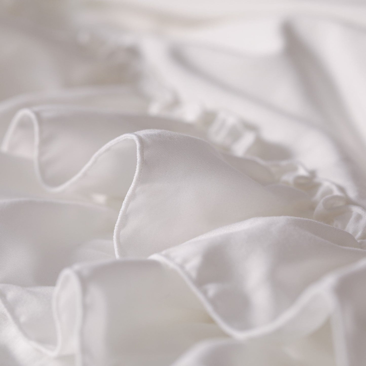 Fuwaro Cooling Quilt Frill Double White