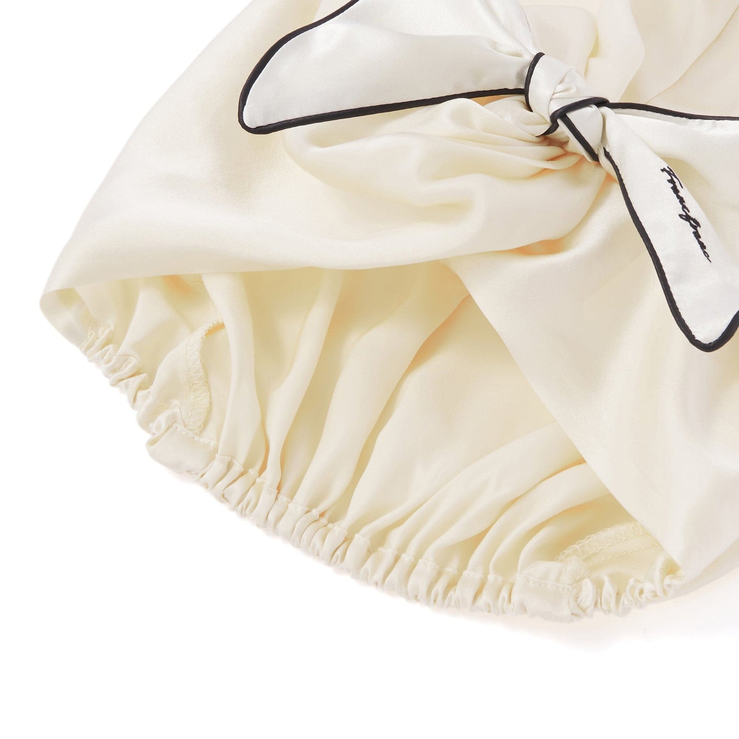 Silk Night Cap Long Ivory