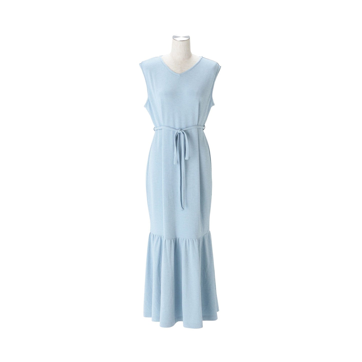 Ice Touch Rib One Piece Light Blue