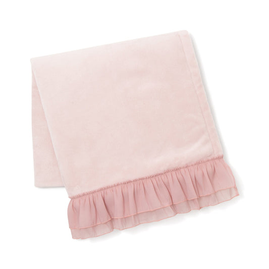 Smooth Frill Throw (Lap Blanket) 1500 X 800 Pink