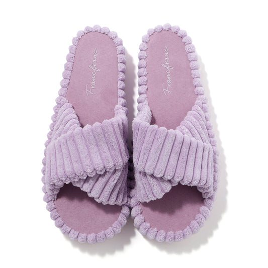 Wide Wale Cross Room Shoes Purple
