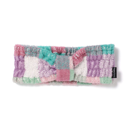 Antibacterial And Deodorant Mixed Check Hair Band Green